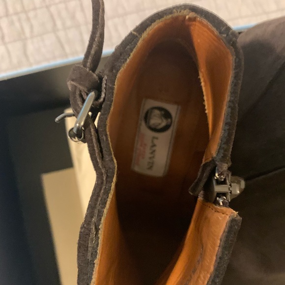 Lanvin brown suede booties - Picture 6 of 10